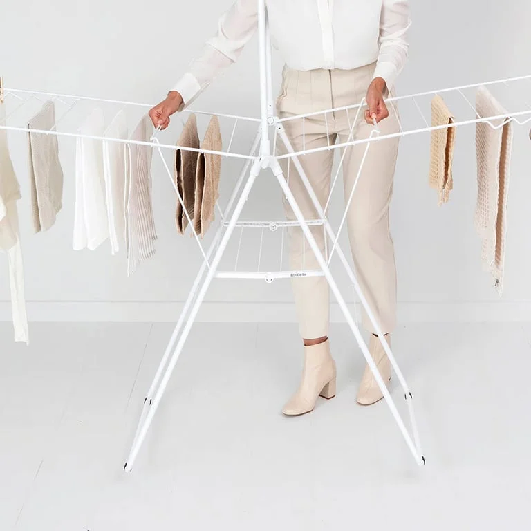 Drying Rack Brabantia Hangon, 25m, Rod, Fresh White