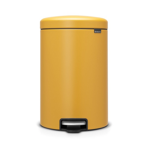 Кош за смет с педал NewIcon 20L, Mineral Mustard Yellow Кош за смет с педал Brabantia NewIcon 20L, Mineral Mustard Yellow