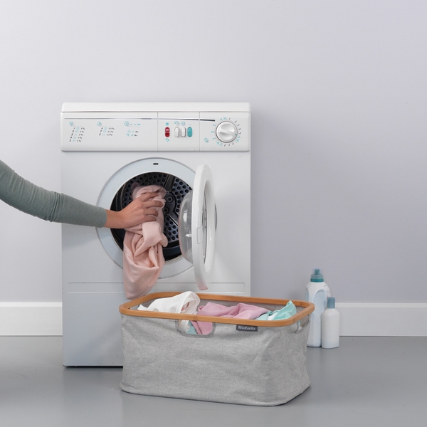 Сгъваем панер за пране Brabantia 40L, Grey(5) - Brabantia.bg Сгъваем панер за пране Brabantia 40L, Grey(5)
