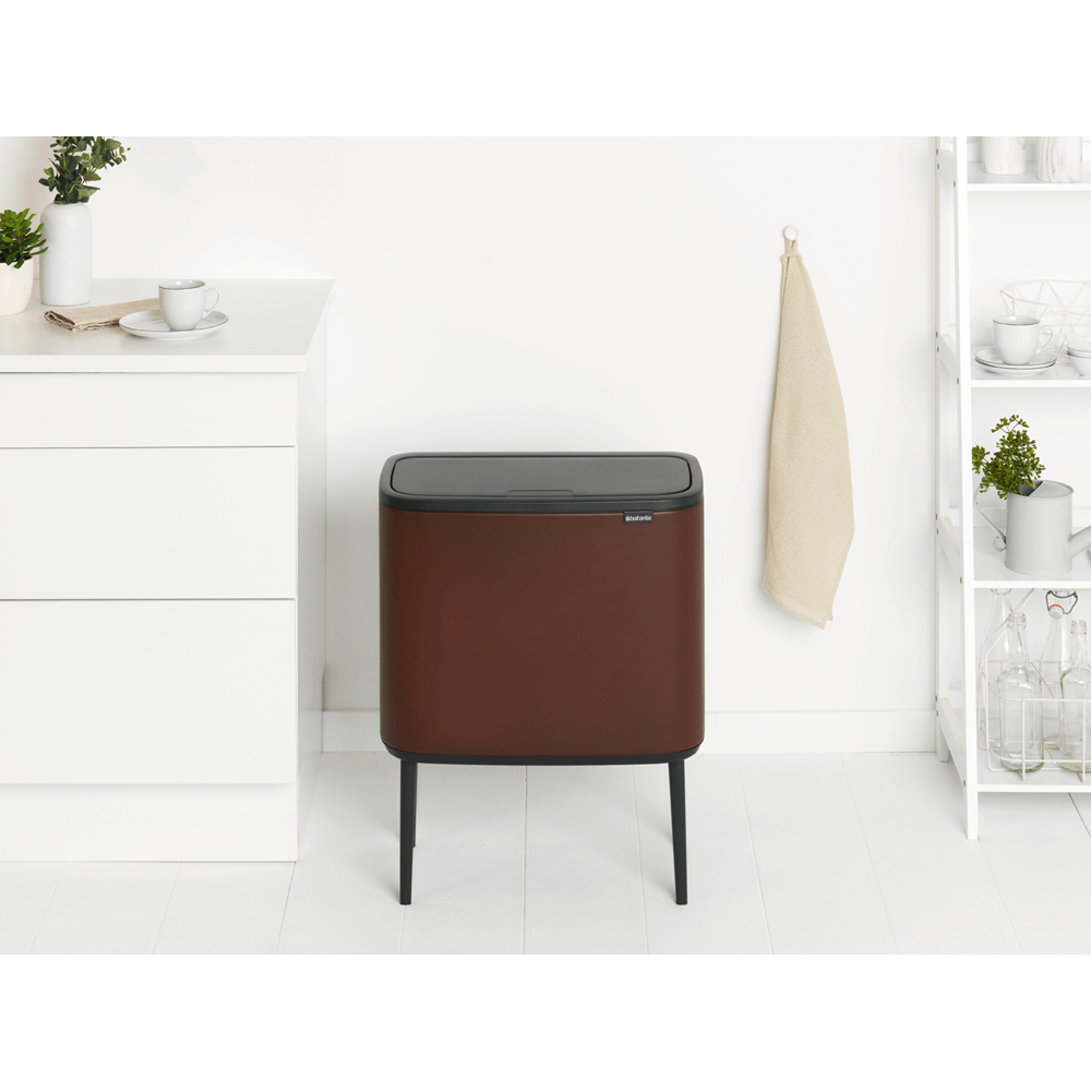 Кош за смет Brabantia Bo Touch 11+23L, Mineral Cosy Brown(10)