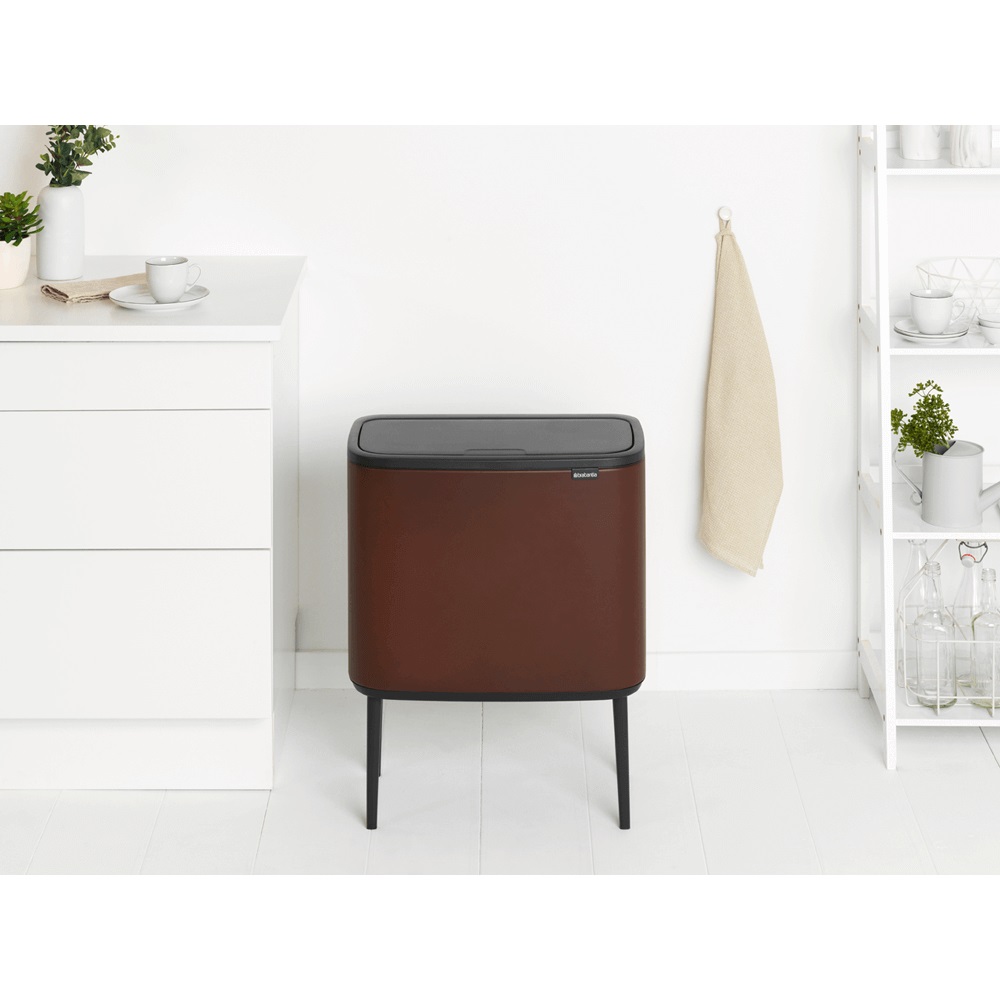 Кош за смет Brabantia Bo Touch 11+23L, Mineral Cosy Brown(10)