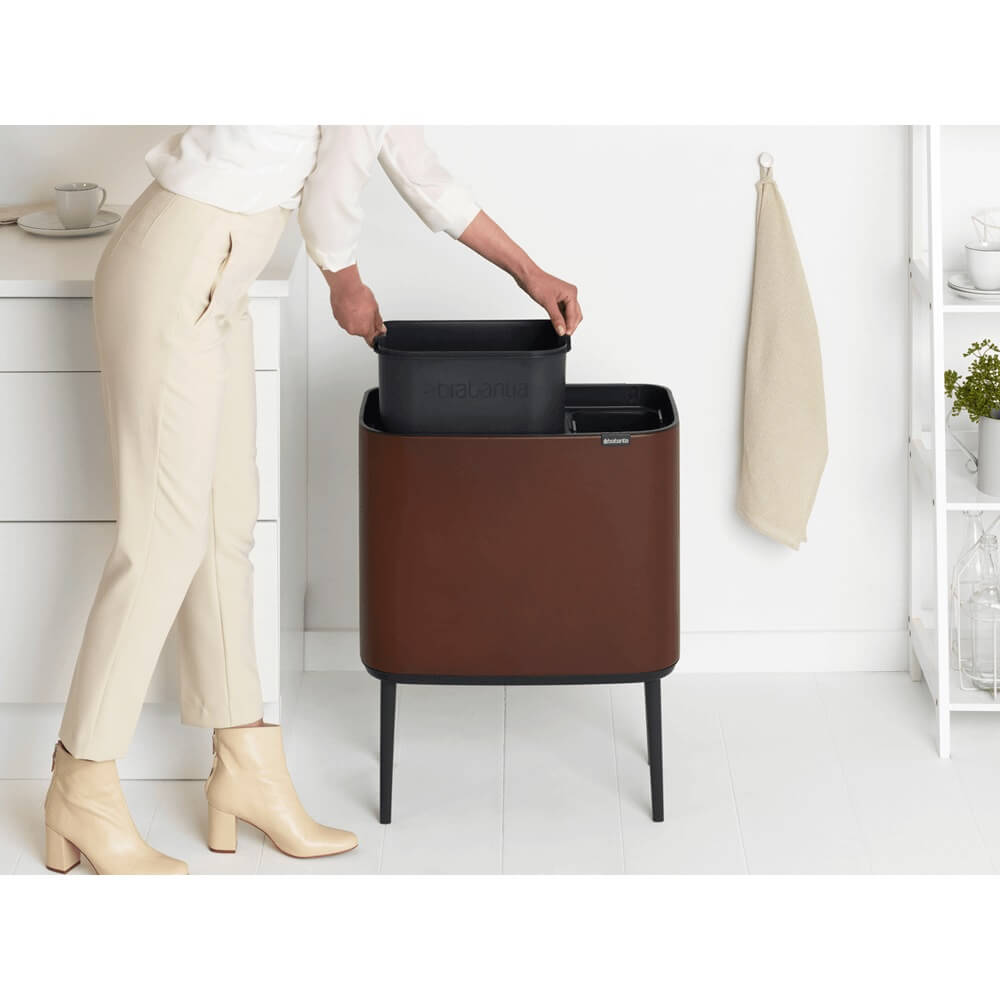 Кош за смет Brabantia Bo Touch 11+23L, Mineral Cosy Brown(6)