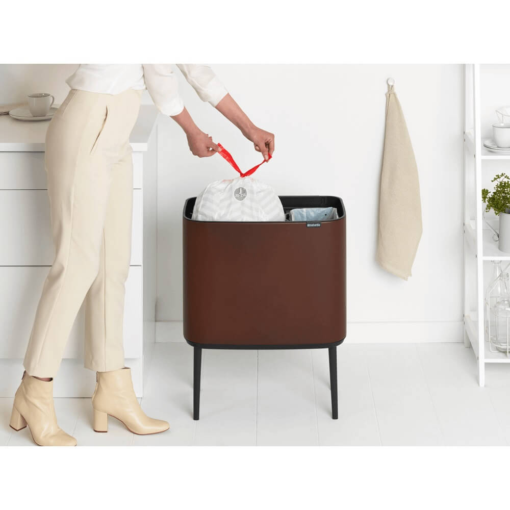 Кош за смет Brabantia Bo Touch 11+23L, Mineral Cosy Brown(9)