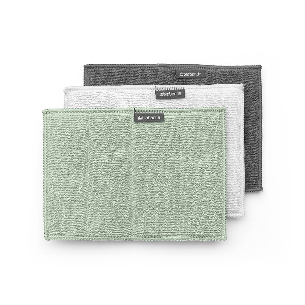 Комплект кърпи микрофибърни Brabantia SinkSide Dark Grey/Light Grey/Jade Green 3 броя