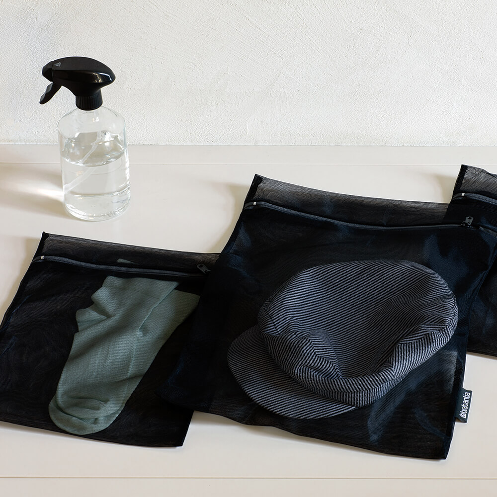 Комплект торби за деликатно пране Brabantia Black, 3 броя в два размера(5)