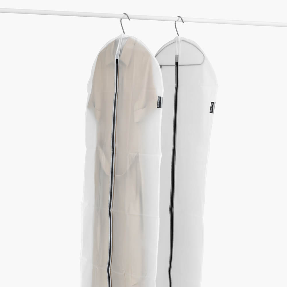 Комплект калъфи за дрехи Brabantia, размер XL, 60x150cm, Transparent/Grey 2 броя(2)