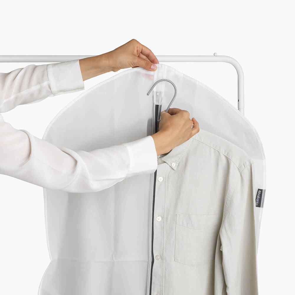 Комплект калъфи за дрехи Brabantia, размер XL, 60x150cm, Transparent/Grey 2 броя(3)