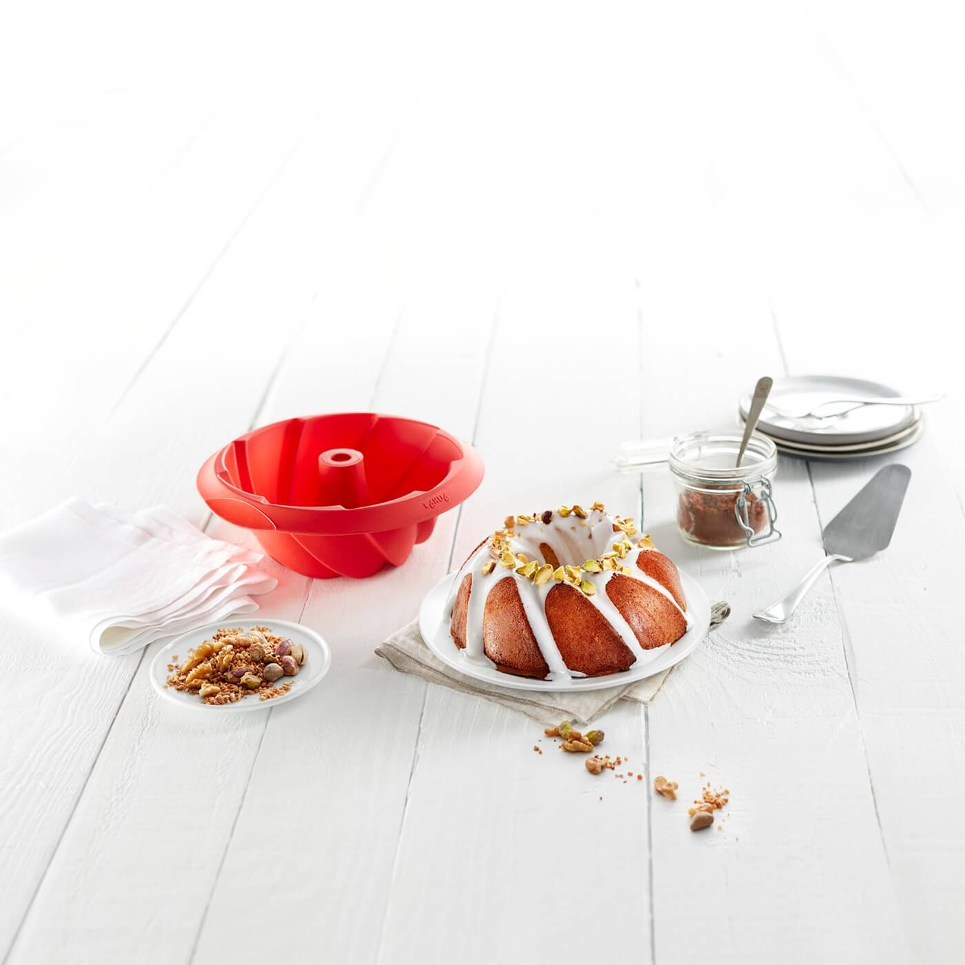 Форма за печене Lekue Ø22cm, силиконова, за кекс(5) - Brabantia.bg Форма за печене Lekue Ø22cm, силиконова, за кекс(5)